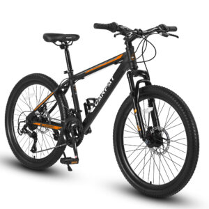 S26102 26 Inch Mountain Bike, Shimano 21 Speeds With Mechanical Disc Brakes, High-Carbon Steel Frame, Suspension Bikes Mountain Bicycle For Teenagers